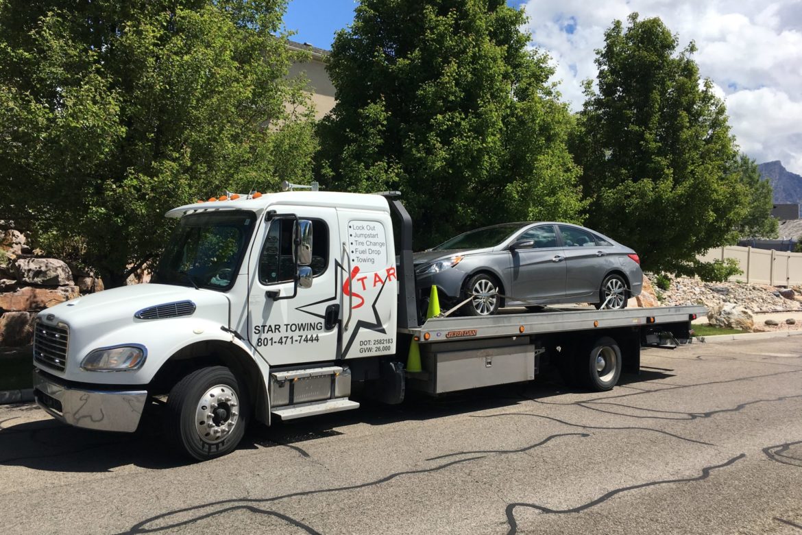 White Lightning with wrecked car